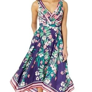 Vince Camuto Dresses | Vince Camuto Handkerchief Hem Midi Dress